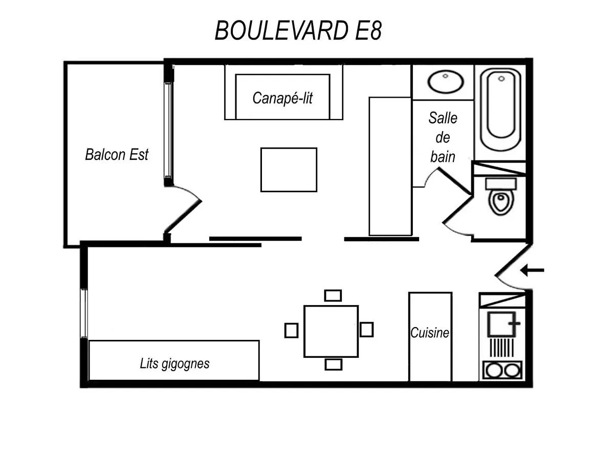 Studio 3* Pour 4 Pers. Avec Balcon, Skis Aux Pieds, Proche Commerces Et Remontees Mecaniques - Fr-1-182-193 Les Allues France